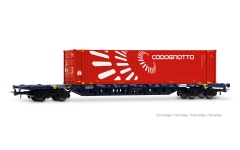 Rivarossi HR6705 - H0 - Containertragwagen Codognotto, Mercitalia Intermodal, Ep. VI